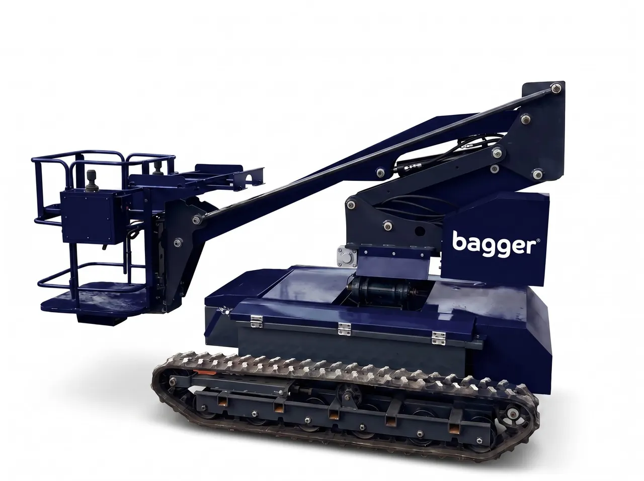 Plataforma Elevatória Articulada sobre Esteiras AB-55E, máquina elétrica Bagger